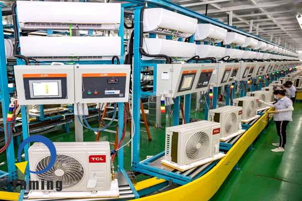 Air conditioning assembly line